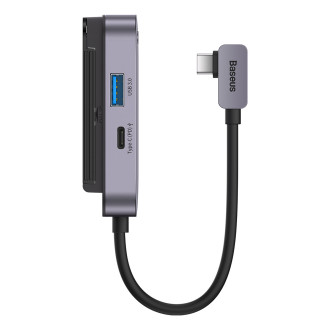 Baseus PadJoy univerzální 6v1 USB-C USB-C HUB pro tablet / smartphone - tmavě šedá
