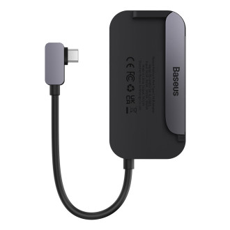 Baseus PadJoy univerzální 6v1 USB-C USB-C HUB pro tablet / smartphone - tmavě šedá