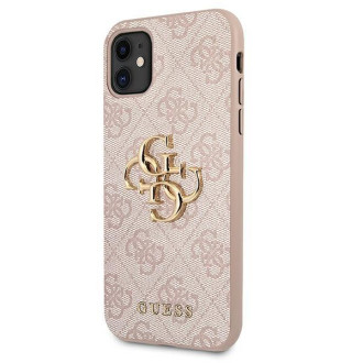 Guess GUHCN614GMGPI iPhone 11 6.1 &quot;/ Xr pink / pink hardcase 4G Big Metal Logo