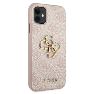Guess GUHCN614GMGPI iPhone 11 6.1 &quot;/ Xr pink / pink hardcase 4G Big Metal Logo