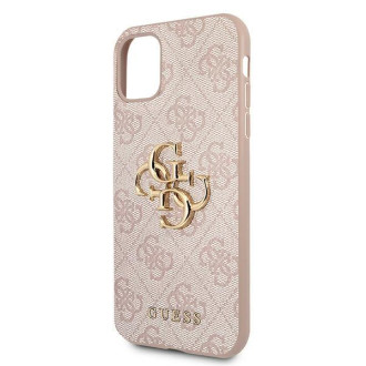 Guess GUHCN614GMGPI iPhone 11 6.1 &quot;/ Xr pink / pink hardcase 4G Big Metal Logo