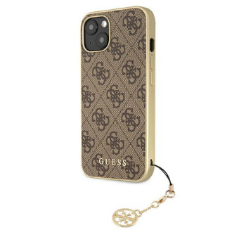 Guess GUHCP13MGF4GBR iPhone 13 6.1 &quot;brown / brown hardcase 4G Charms Collection