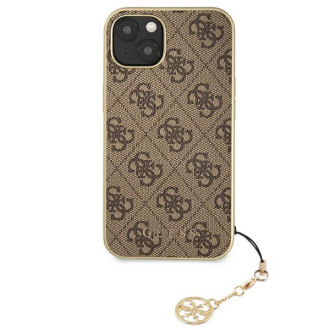 Guess GUHCP13MGF4GBR iPhone 13 6.1 &quot;brown / brown hardcase 4G Charms Collection