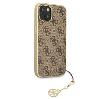 Guess GUHCP13MGF4GBR iPhone 13 6.1 &quot;brown / brown hardcase 4G Charms Collection