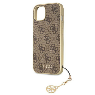 Guess GUHCP13MGF4GBR iPhone 13 6.1 &quot;brown / brown hardcase 4G Charms Collection