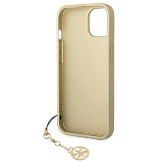 Guess GUHCP14SGF4GBR iPhone 14 6,1&quot; hnědé/hnědé pevné pouzdro 4G Charms Collection