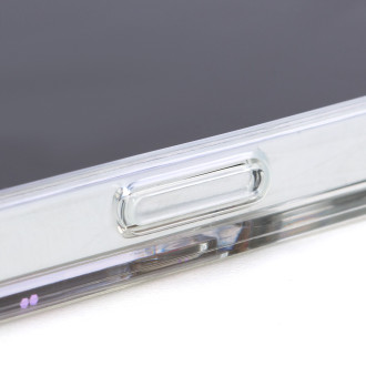 Guess GUHCP14XLFLSU iPhone 14 Pro Max 6.7 &quot;violet / purple hardcase Flower Liquid Glitter