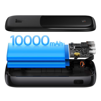 Powerbanka 10000mAh 20W Baseus Qpow Pro Overseas Edition + kabel USB C 3A – černý