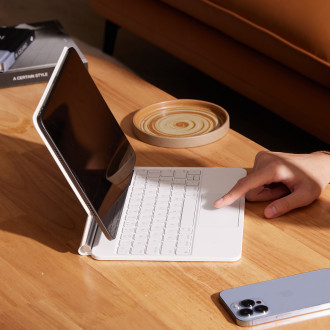 Magnetické pouzdro s klávesnicí pro iPad Pro 12,9&#39;&#39; Baseus Brilliance - bílé