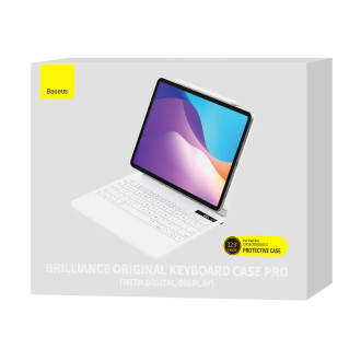 Magnetické pouzdro s klávesnicí pro iPad Pro 12,9&#39;&#39; Baseus Brilliance - bílé