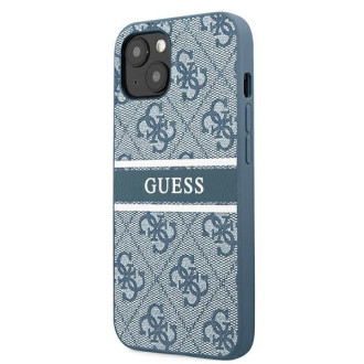 Guess GUHCP13M4GDBL iPhone 13 6,1&quot; modro/modré pevné pouzdro 4G Stripe