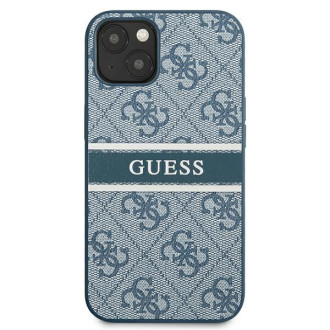 Guess GUHCP13M4GDBL iPhone 13 6,1&quot; modro/modré pevné pouzdro 4G Stripe