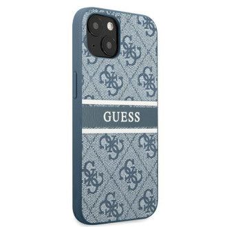 Guess GUHCP13M4GDBL iPhone 13 6,1&quot; modro/modré pevné pouzdro 4G Stripe