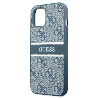 Guess GUHCP13M4GDBL iPhone 13 6,1&quot; modro/modré pevné pouzdro 4G Stripe
