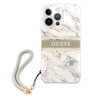 Guess GUHCP13LKMABGR iPhone 13 Pro / 13 6,1" szary/grey hardcase Marble Strap Collection
