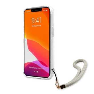 Guess GUHCP13LKMABGR iPhone 13 Pro / 13 6,1" szary/grey hardcase Marble Strap Collection
