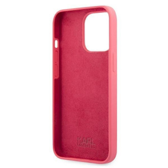 Karl Lagerfeld KLHCP13LSSKCP iPhone 13 Pro / 13 6,1" hardcase różowy/pink Silicone Karl & Choupette
