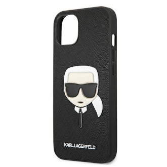 Karl Lagerfeld KLHCP13MSAKHBK iPhone 13 6,1" czarny/black hardcase Saffiano Ikonik Karl`s Head