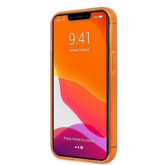 Karl Lagerfeld KLHCP13XCHTRO iPhone 13 Pro Max 6,7&quot; oranžový/oranžový pevný obal Glitter Choupette Fluo