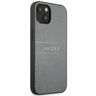 Guess GUHCP13MPSASBGR iPhone 13 6,1" szary/grey Saffiano Strap