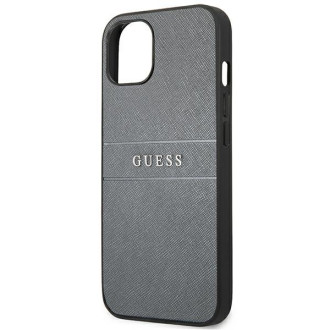 Guess GUHCP13MPSASBGR iPhone 13 6,1" szary/grey Saffiano Strap