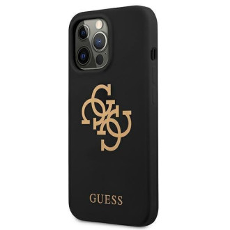 Guess GUHCP13LLS4GGBK iPhone 13 Pro / 13 6,1" czarny/black hard case Silicone 4G Logo