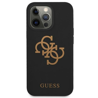 Guess GUHCP13LLS4GGBK iPhone 13 Pro / 13 6,1" czarny/black hard case Silicone 4G Logo