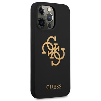 Guess GUHCP13LLS4GGBK iPhone 13 Pro / 13 6,1" czarny/black hard case Silicone 4G Logo