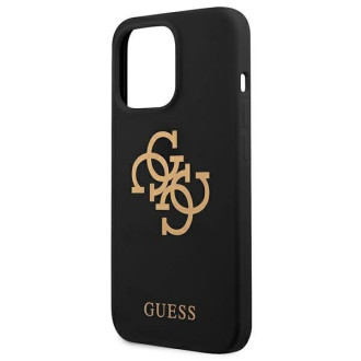 Guess GUHCP13LLS4GGBK iPhone 13 Pro / 13 6,1" czarny/black hard case Silicone 4G Logo