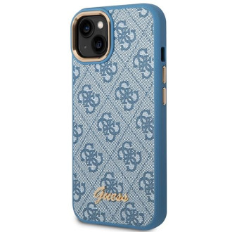 Guess GUHCP14SHG4SHB iPhone 14 6.1 &quot;blue / blue hard case 4G Vintage Gold Logo