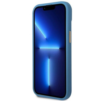Guess GUHCP14SHG4SHB iPhone 14 6.1 &quot;blue / blue hard case 4G Vintage Gold Logo