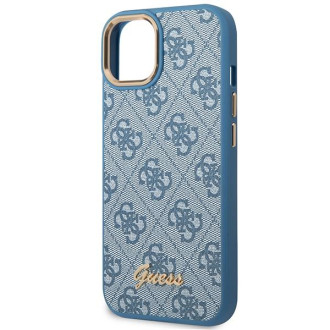 Guess GUHCP14SHG4SHB iPhone 14 6.1 &quot;blue / blue hard case 4G Vintage Gold Logo