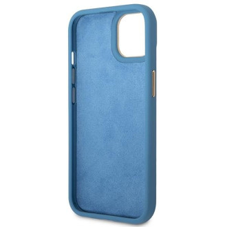 Guess GUHCP14SHG4SHB iPhone 14 6.1 &quot;blue / blue hard case 4G Vintage Gold Logo
