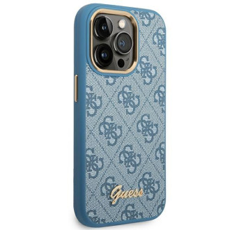 Guess GUHCP14XHG4SHB iPhone 14 Pro Max 6.7 &quot;blue / blue hard case 4G Vintage Gold Logo