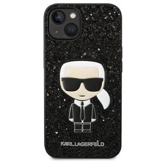Karl Lagerfeld KLHCP14SGFKPK iPhone 14 6.1 &quot;hardcase black / black Glitter Flakes Ikonik