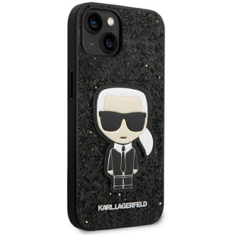 Karl Lagerfeld KLHCP14SGFKPK iPhone 14 6.1 &quot;hardcase black / black Glitter Flakes Ikonik
