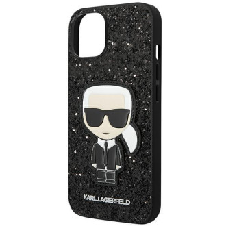 Karl Lagerfeld KLHCP14SGFKPK iPhone 14 6.1 &quot;hardcase black / black Glitter Flakes Ikonik