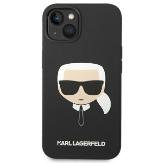 Karl Lagerfeld KLHCP14SSLKHBK iPhone 14 6.1 &quot;hardcase black / black Silicone Karl`s Head