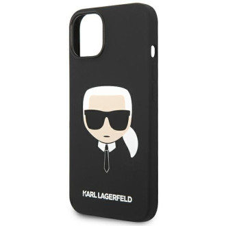 Karl Lagerfeld KLHCP14SSLKHBK iPhone 14 6.1 &quot;hardcase black / black Silicone Karl`s Head