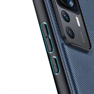 Pouzdro Dux Ducis Fino pro kryt Xiaomi 12T Pro / Xiaomi 12T se silikonovým rámečkem modré