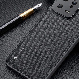 Pouzdro Dux Ducis Fino pro kryt Xiaomi 12T Pro / Xiaomi 12T se silikonovým rámečkem modré