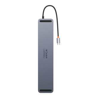 Baseus EliteJoy Gen2 univerzální USB HUB 12v1 s USB-C kabelem 25cm stojan na notebook USB-A / USB-C / DP / HDMI / SD / TF / RJ45 / 3,5 mm jack / PD 10