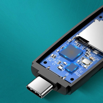 Ugreen adaptér Čtečka karet SD / micro SD (USB-A / USB-C) černá (CM304)