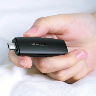 Ugreen adaptér Čtečka karet SD / micro SD (USB-A / USB-C) černá (CM304)
