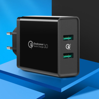 Ugreen nabíječka 2xUSB-A 36W QC3.0 černá (CD161)
