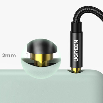 Ugreen AUX audio kabel přímý minijack 3,5 mm 1,5 m modrý (AV112)