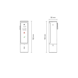 Baseus SafeJourney Pro Series alkohol tester 470mAh šedý