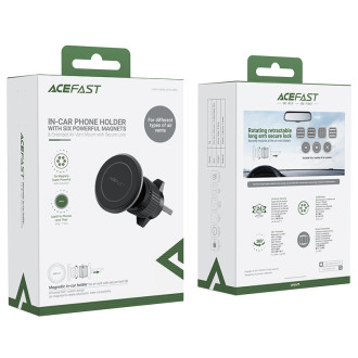 Acefast Magnetic Car Phone Holder on the Ventilation Grille Black (D6 black)