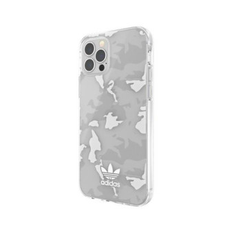 Adidas OR SnapCase Camo iPhone 12/12 Pro transparentní/bílá 43705