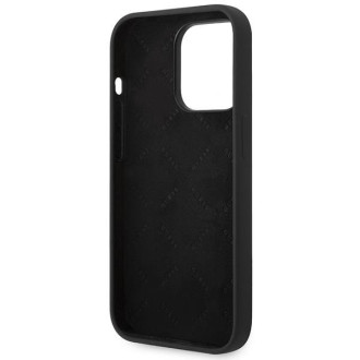 Guess GUHCP14XSLSMK iPhone 14 Pro Max 6.7 &quot;black / black hard case Silicone Vintage Gold Logo